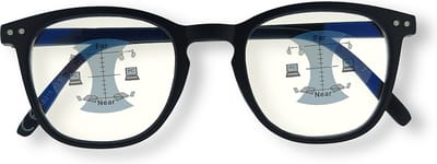 BlueShields by Noci Eyewear YAB215 Jibz Multifocale Computerbril +1.00 - Zwart