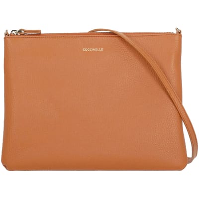 COCCINELLE Leren schoudertas Best Crossbody Bag Crab Lichtbruin