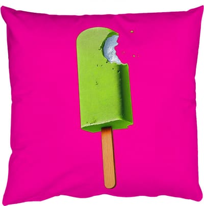 Sierkussens - Kussentjes Woonkamer - 50x50 cm - Ijsje - Stokje - Minimalistisch - Groen