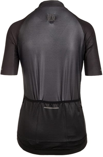 BIORACER Sprinter Coldblack - Fietsshirt Zomer - Dames - Zwart - Korte Mouw - UV & Ademend - Aansluitend - Maat XS