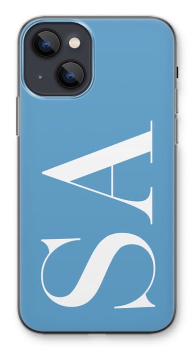 Gepersonaliseerd - Case Company® - Hoesje geschikt voor iPhone 13 mini hoesje - Monogram N°2 - Soft Cover Telefoonhoesje - Bescherming aan alle Kanten en Schermrand