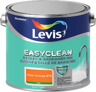 Levis - Easyclean Keuken & Badkamer Mix - Clear Orange B70 - Mengverf - 2,5 L