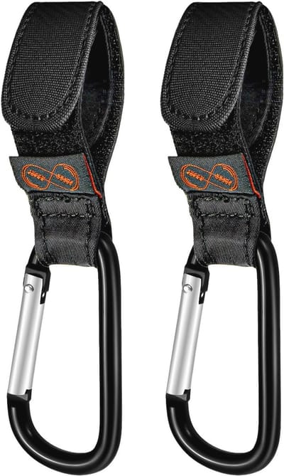 Multifunctionele Kinderwagen Clips - Universele Buggy Haken voor Tas Houder en Boodschappentas (2 Pack)