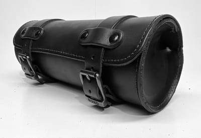Dries Design D3SD - Roltas - Toolrol - Gereedschaps rol - Tool rol - Harley - Yamaha - Honda - Suzuki - Kawasaki - Leder - Rolletje - Zwart - 26 x 10 cm