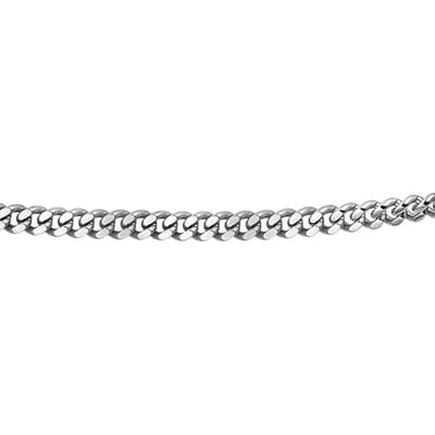 YO&NO - Ketting - Staal - Gourmet - Geslepen - 4.3mm - 45cm - Sieraden vrouw - Heren - Stainless steel