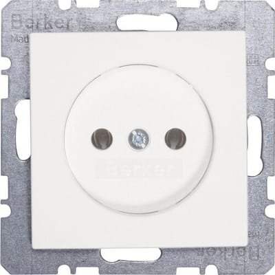 BERKER S1 Inbouw wandcontactdoos (wcd) 1-voudig polar wit