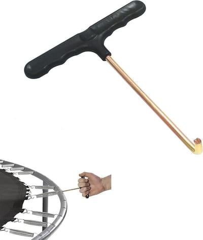Trampoline Veer Trekker - Veerhaak - Trampoline Monteren - Ergonomisch Handvat - 11.4 cm - Zwart