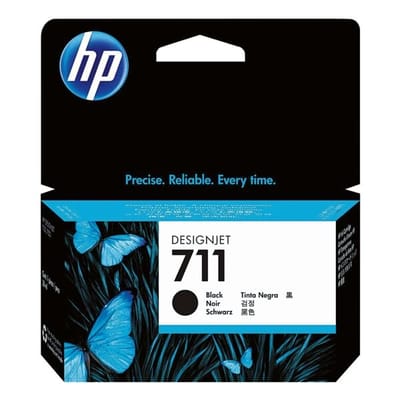 Originele HP inktcartridge 711, enkele verpakking, zwart