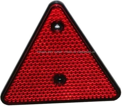 133 x 152 mm driehoek reflector met e11 keurmerk - waarschuwingsdriehoek - reflectordriehoek met boutgaten