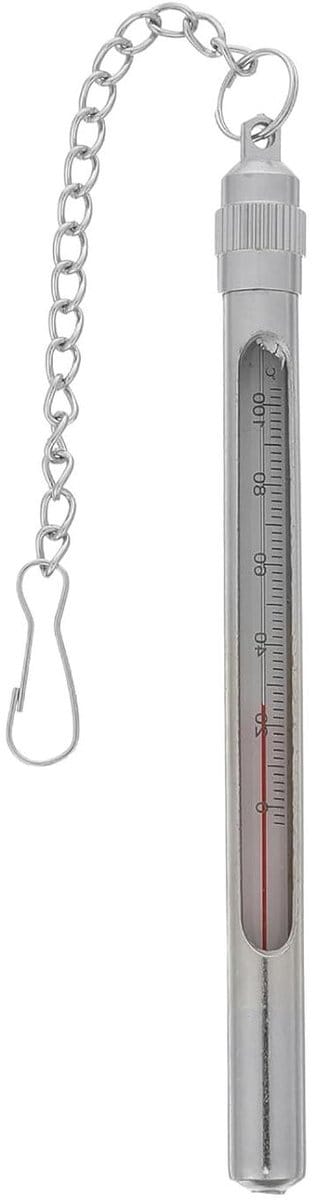 Waterthermometer - Temperatuurmeter - Vissen Meten - Snel Reagerend - 12.5 cm - Zilver