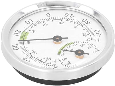 Wijzerplaat Thermometer Hygrometer - Temperatuur Vochtigheidsmeter - Milieu Monitoren - Hoge Meetnauwkeurigheid - 6 x 5 x 1 cm