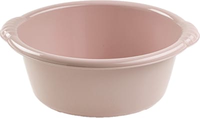 Plasticforte teiltje/afwasbak rond - 10 liter - taupe - kunststof - 40 x 38 x 15 cm - Huishouden