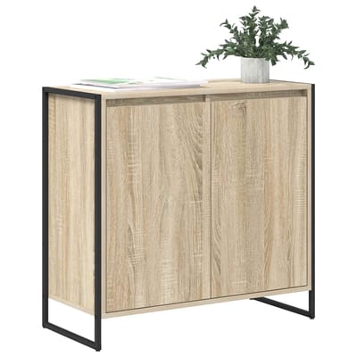 vidaXL - Bijzetkast - Sonoma - 79 - x - 36 - x - 75 - cm - Bewerkt - hout