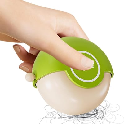 Draagbare Pluizenroller - Huisdierhaar Vanger - Kleding Schoonmaken - Herbruikbaar en Wasbaar - 8 x 8 x 5 cm - Lichtgroen