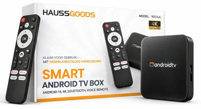 Haussgoods Android TV Box - Streaming Device Media Player Smart TV Box Internet TV Box - NL Handleiding
