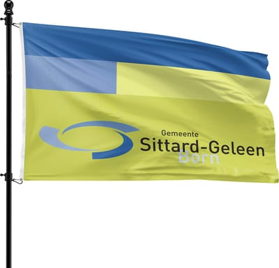 VlagDirect - Sittard-Geleen vlag - Gemeente Sittard-Geleen vlag - 90 x 150 cm.