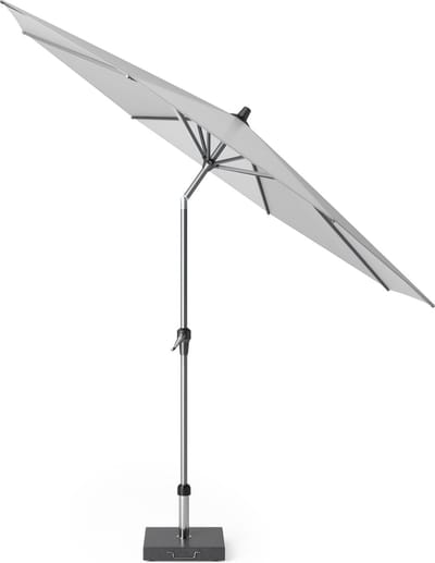 Platinum Sun & Shade - Middenstokparasol - Riva - Ø300cm - Lichtgrijs - Kantelbaar - Easy-up draaisysteem - 96% UV protectie