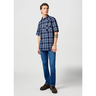 Wrangler Larston Dandelion Summer Denim Blue Jeans Maat: W30L34 | Straight Jeans Outlet | Heren | Blauw