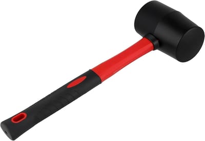 Rubber Hamer 16 oz, 290 mm x 93 mm x 58 mm, Ideaal voor DIY, Kamperen en Houtbewerking