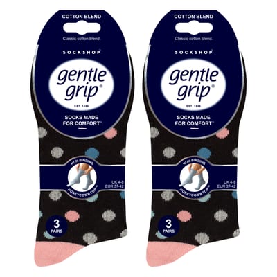 6-Pack Dames Non-Elastische Losse Top Gekleurde Katoenen Sokken