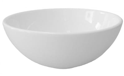 Brauer Bowl Waskom - Rond - 28 cm - Keramiek - Hoogglans - Wit