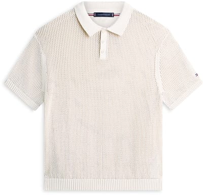 Tommy Hilfiger Open Brei Polo Korte Mouwen - Fashion Wear - Volwassen