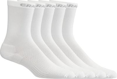 CRAFT ACTIVE HIGH SOCK 5-PACK Unisex Sportsokken - Wit