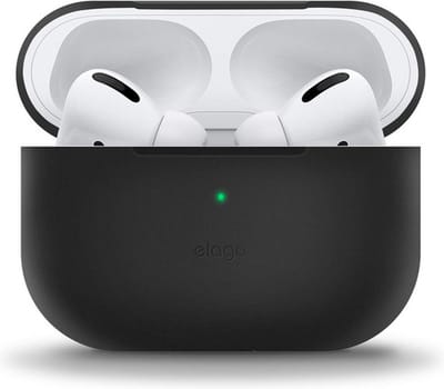 Jumada's hoesje geschikt voor Apple AirPods Pro - Soft Case - Cover - Onepiece - Siliconen - Zwart