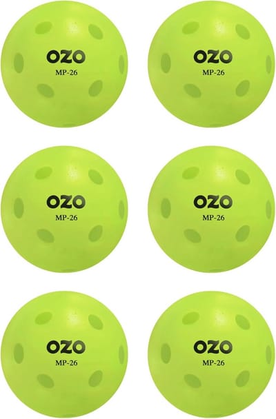 Set van 6 Binnenbal Set voor Pickleball - 26 Gaten