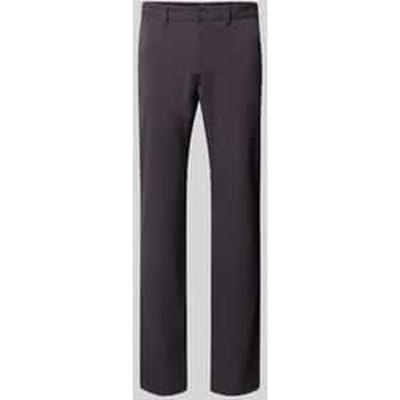 slim fit stoffen broek met achterzakken