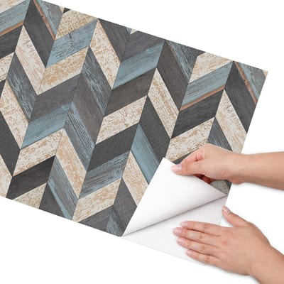 Coloray Meubel Wrap Folie - Zwart Meubelfolie - 50x100 cm - Plakfolie Meubels Houtstructuur - Decoratiefolie Zelfklevend - Rustiek Meubelfolie - Meubelfolie Zelfklevend - Badkamer decoratie - Texturen