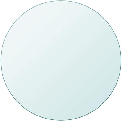 Rond Tafelblad - Glasplaat Deksla - Tafel Beschermen - Gehard Glas - 800 mm Diameter - Transparant