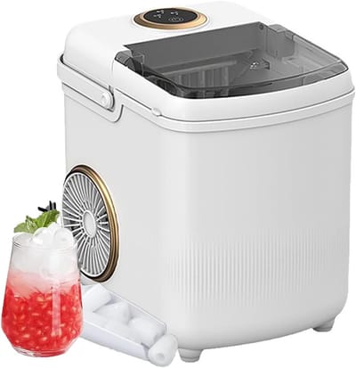 IJsblokjesmachine - IJsmaker - Thuisgebruik - Snelle productie - 10-12 kg per dag - Wit