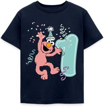 Sesamstraat Elmo Verjaardag 1 Jaar Cadeau T-Shirt Kinderen
