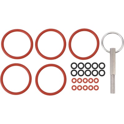 Ensemble de 25 joints d'étanchéité pour machine à café Boucles O en silicone de remplacement avec outil de réparation pour café brown