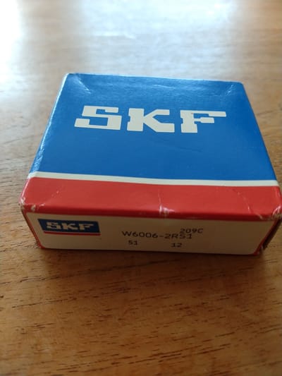 SKF Kogellager RVS - W 6006 2RS1 - 30x55x13mm