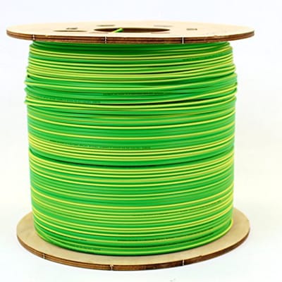 1,5 mm Enkele Kern PVC Conduit Kabel - Geel/Groen - 4 Meter