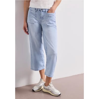 7/8 Mid Waist jeans culottes in een Loose Fit
