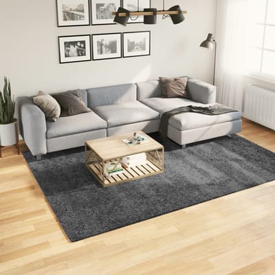 vidaXL - Vloerkleed - OVIEDO - laagpolig - 200x280 - cm - antracietkleurig