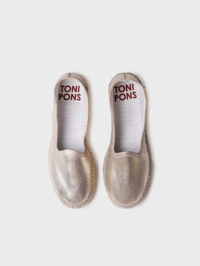 Gesloten espadrille voor dames van suède met jute zool | KEIRA