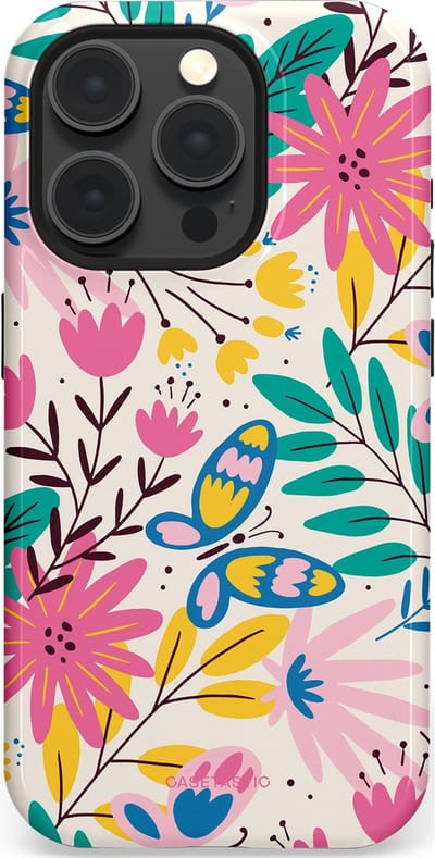 Casetastic Hoesje Geschikt voor Apple iPhone 15 Pro Magsafe - Stijlvolle Beschermende Duo-layer Case - Lente Leven