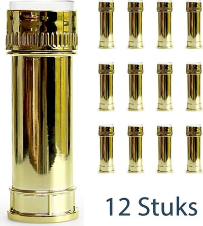 Bellenblazers Goud - Voordeelpack van 12 stuks - Bellenblaas als bedankje of geschenkje bij doopsuiker