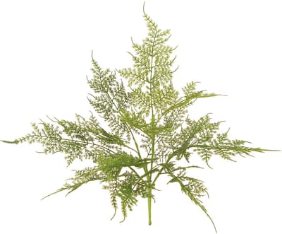 Kunstvaren kunstplant in groen gevlokt L45cm