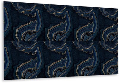 Tulup PVC Wandpaneel - Donker Stijlvol Patroon Vinyl Wandpaneel - 100 cm x 50 cm - Veelkleurig Wandbekleding Vinyl - 1 stuk - Zelfklevende Wandbekleding - Marmer Wandpaneel - PVC Wandpaneel - Plaktegels Keuken en Badkamer