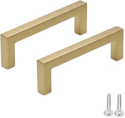 2X Handgrepen Dallas 128mm Goud - Greepjes - Handgreep - Handgrepen keukenkastjes - Handvatten - Meubelgreep Goud - Handgrepen voor deurtjes