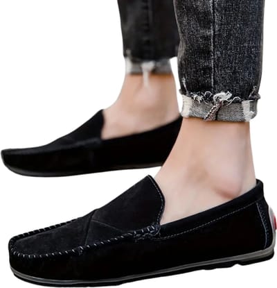 Bovista Loafers Heren - Met Hak - Herenschoenen - Instappers - Zwart - Maat 36.5