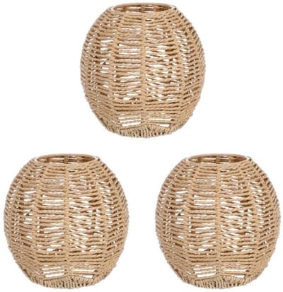 Store_7 - Geweven lampenkap - Retro rotan - Eenvoudig te installeren