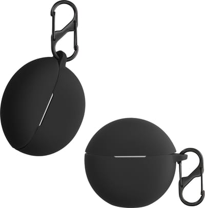 kwmobile Hoes geschikt voor Oppo Enco Buds 2 / Oppo Enco Air 2i - Siliconen cover voor oordopjes in zwart