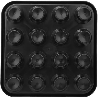 Dailygoods- Biljartbalhouder Zwart - Opslaglade voor 16 Ballen - Stevig en Duurzaam - Biljartkamer Accessoire - Lange Servicetijd - Ballenhouder