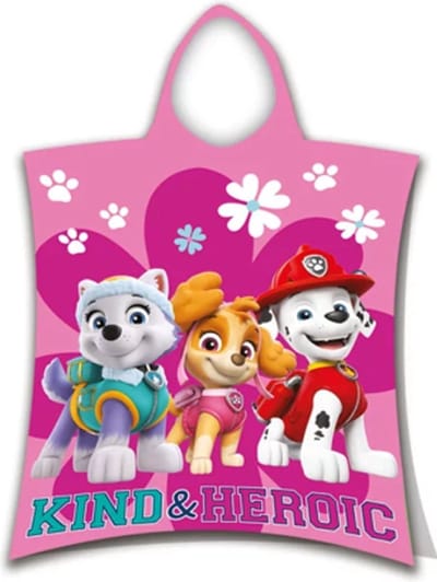 PAW Patrol Badponcho Heroïc - 50 x 115 cm - Katoen